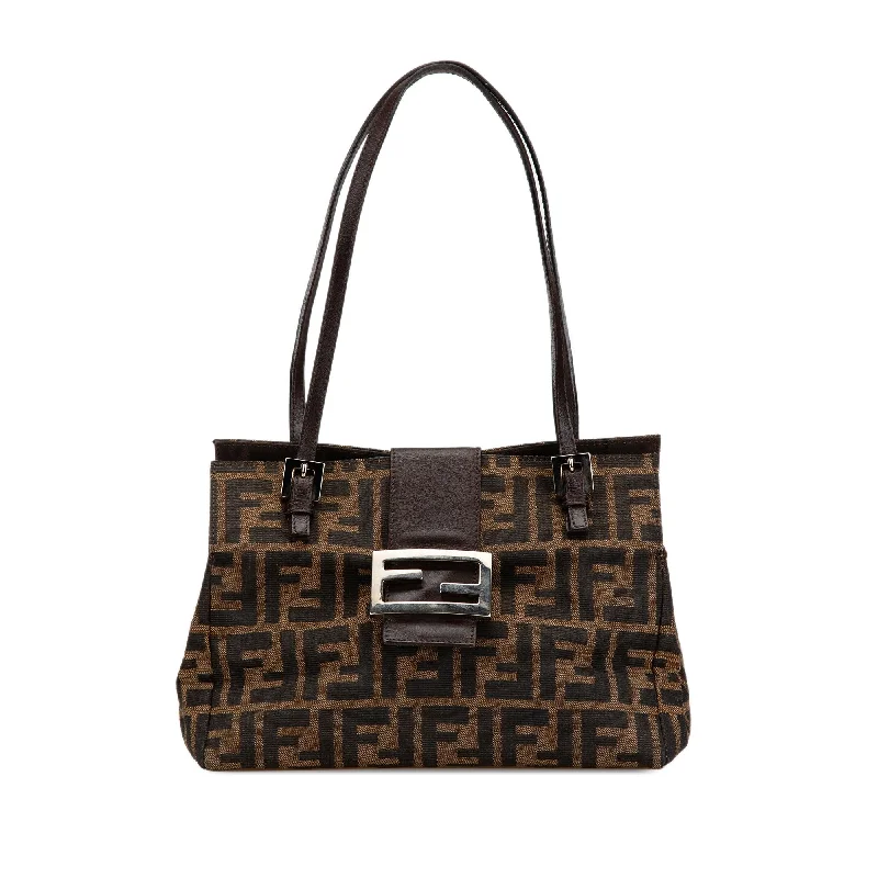 Luxury Bags On Sale Fendi Zucca Canvas Shoulder Bag (SHG-go7jDs)