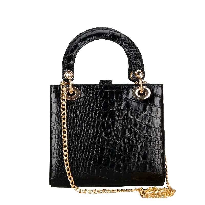 Designer Bags For Luxury Collectors With Offers Mila Lady Tote | Black Snake Pattern
