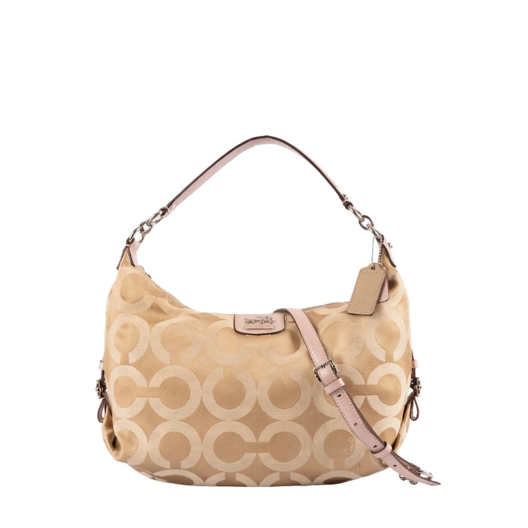 Luxury Bags On Sale Coach Madison Op Art Hailey Hobo Bag