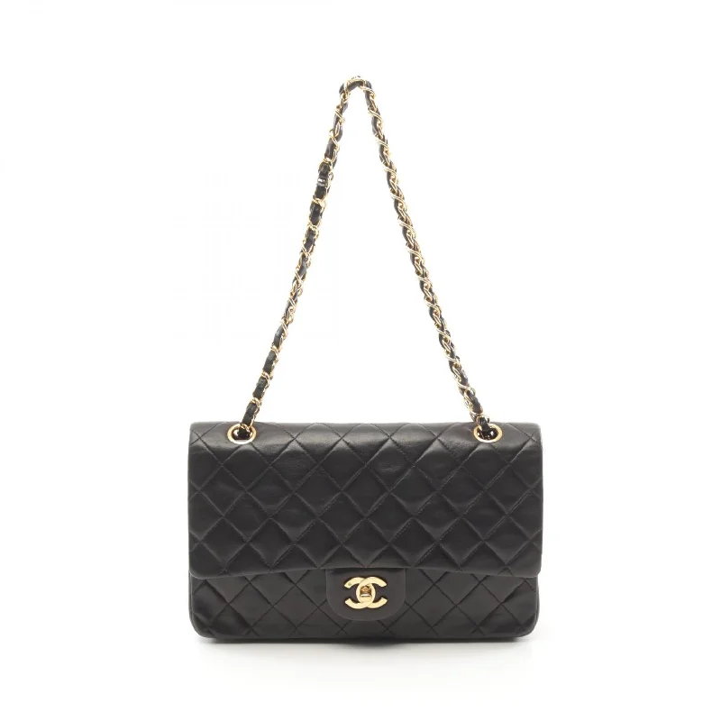 Bold Fashion Sales Chanel Lambskin Matelasse W Flap Shoulder Bag
