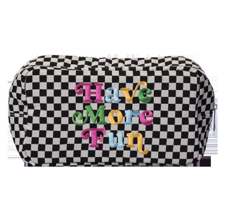Big Discounts Have More Fun Checkered Bag