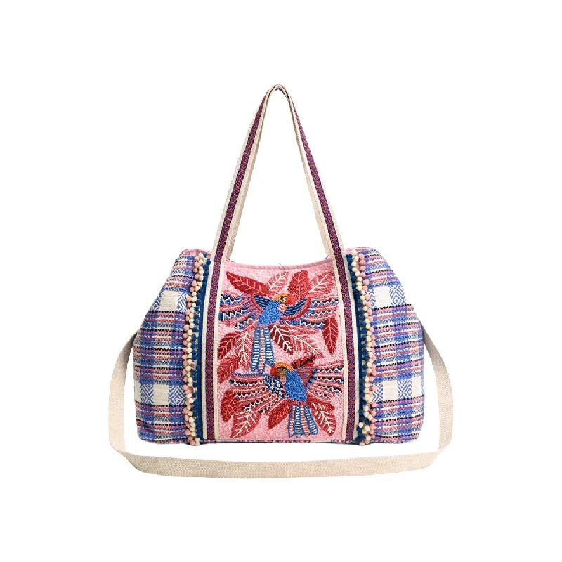 Durable And Cheap Bags Parrot Palette Foliage Tote Bag