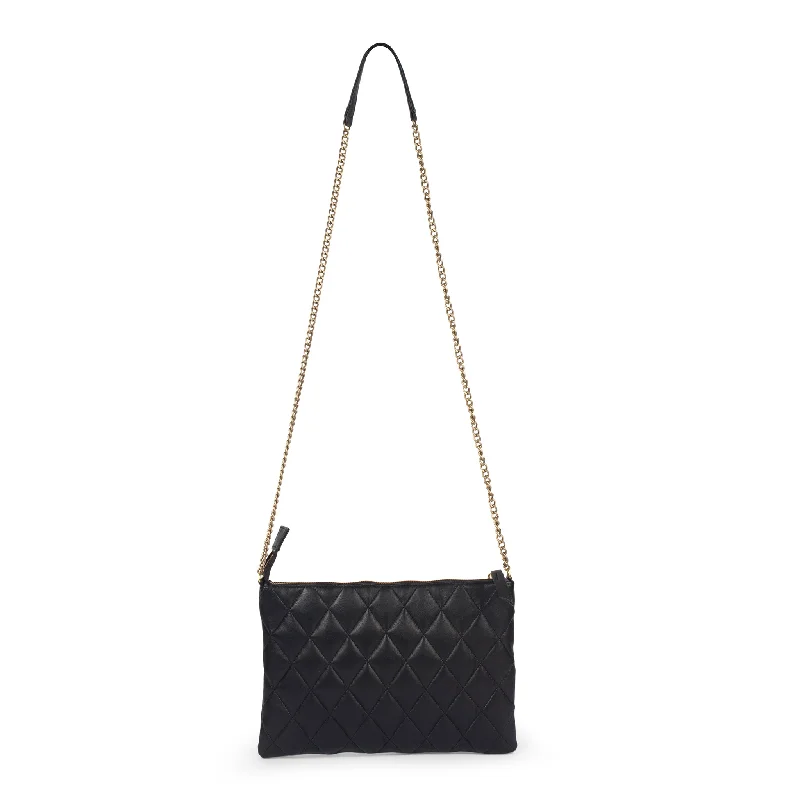 Fashionable Comfort Promotions Quilted Flat Wallet Clutch-Black