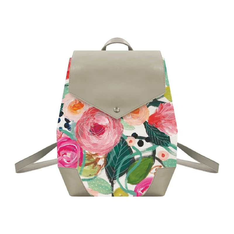 Weekend Exclusive La Belle Rose Canvas Backpack