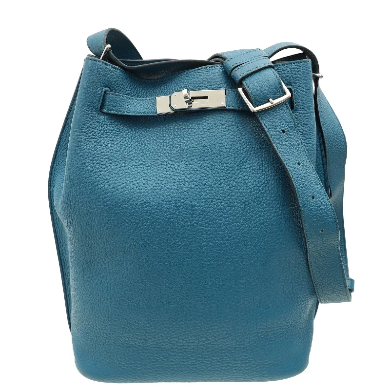 Vintage-Modern Style Offers Hermes Blue de Galice SO Kelly 26 Bag