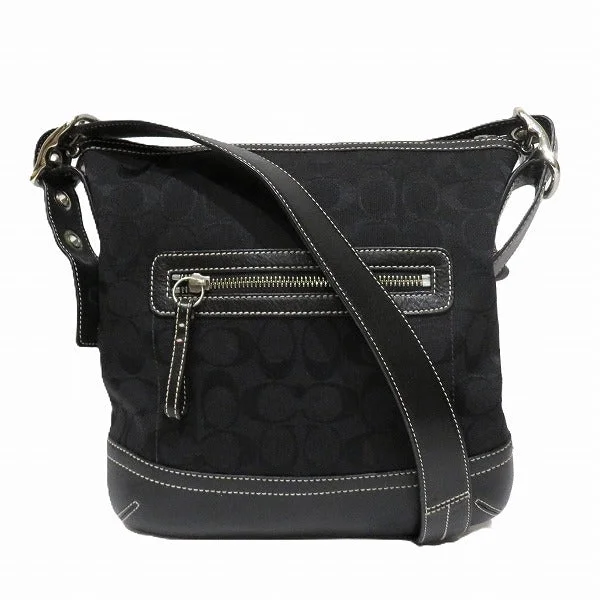 Cool Prices Coach Signature Canvas Leather Shoulder Bag 9362