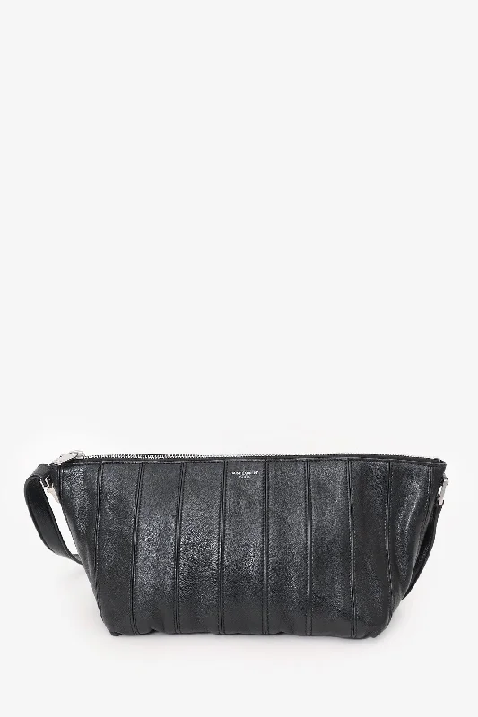 Discover Now Saint Laurent Black Leather Blitz Messenger Bag