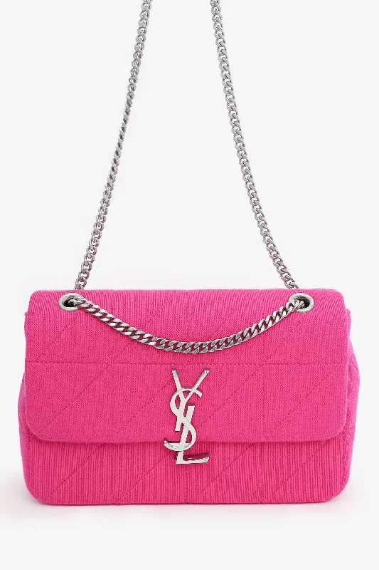Fashion Deal Saint Laurent Pink Jersey Medium Jamie Bag