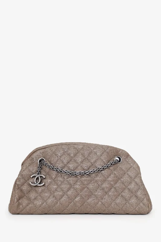 Senior Travelers Pre-Loved Chanel™ 2010-11 Brown Caviar Quilted Small Just Mademoiselle Bowling Bag