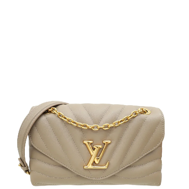 Enjoy Discount Louis Vuitton Taupe New Wave Flap Chain Bag