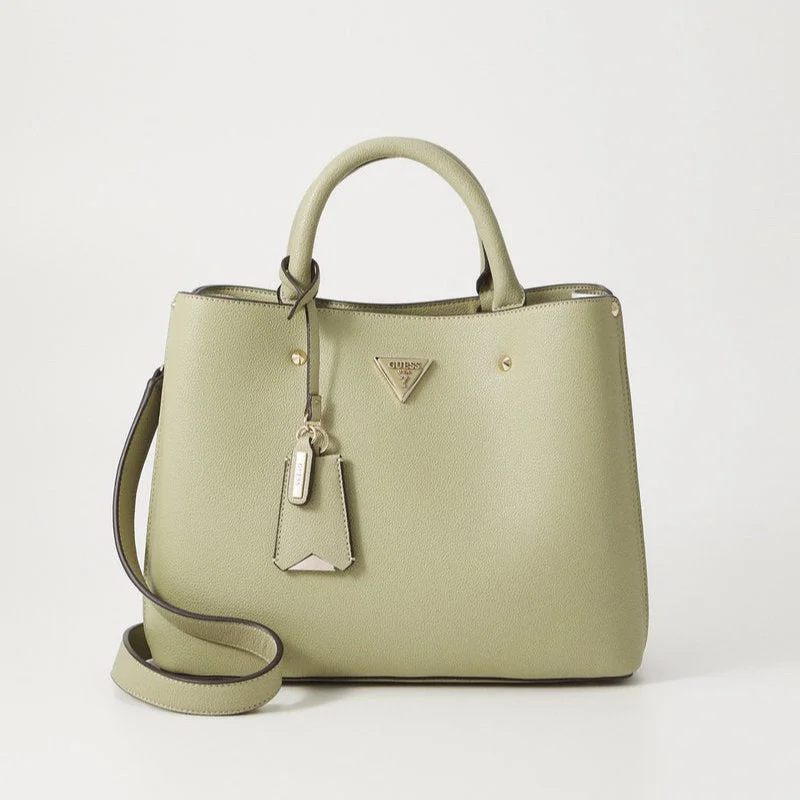 Luxury Fashion Guess Meridian Sage Satchel