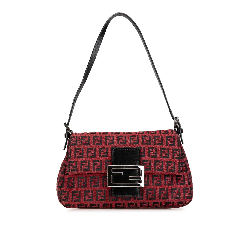 Compact Bags For Minimalist Travelers Fendi Mini Zucchino Canvas Baguette (SHG-C93Lam)