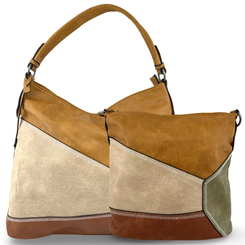 Snag Fabulous Fashion Bargains YD-8711 - Darling Patchwork 2 Bag Set - 5 Colors