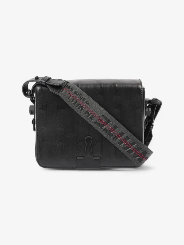 Sleek Style Discounts Off White Diag Soft Bag Black Leather