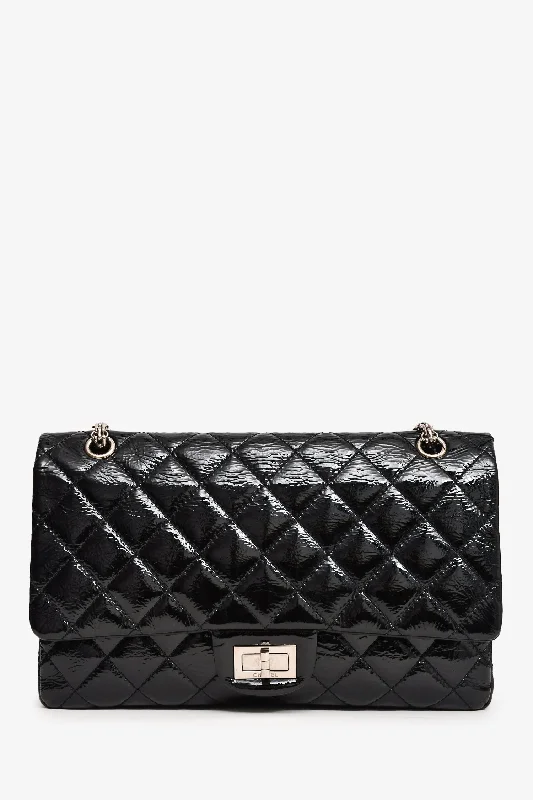 Trend Forward Threads Pre-Loved Chanel™ 2010-11 Black Patent Leather 2.55 Large 227 Flap Bag SHW