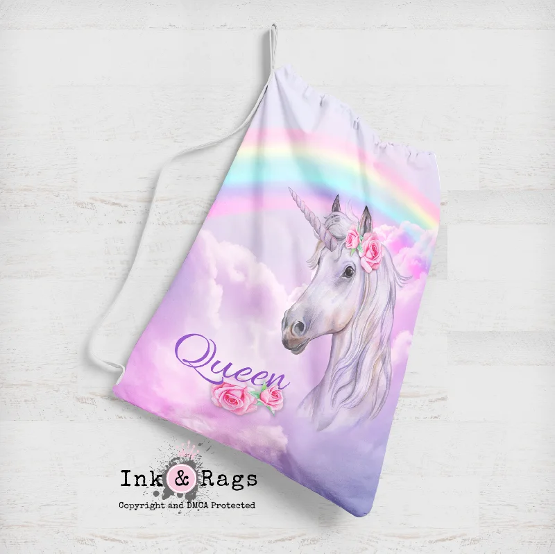 Flash Sale Rainbow Unicorn Personalized Sacks
