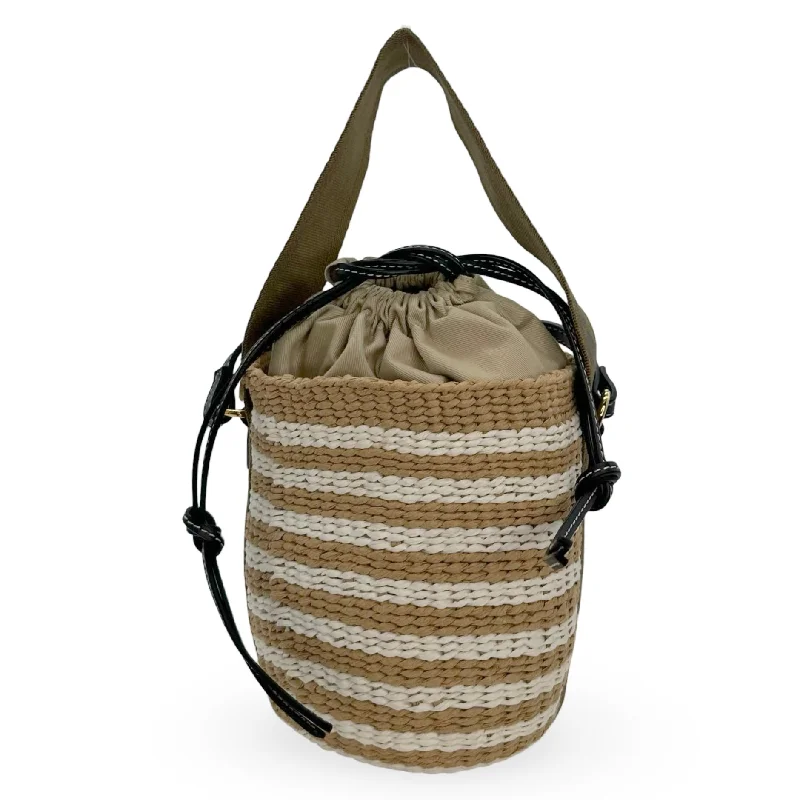 Hot Styles CHLOE: Small Woody Striped Basket