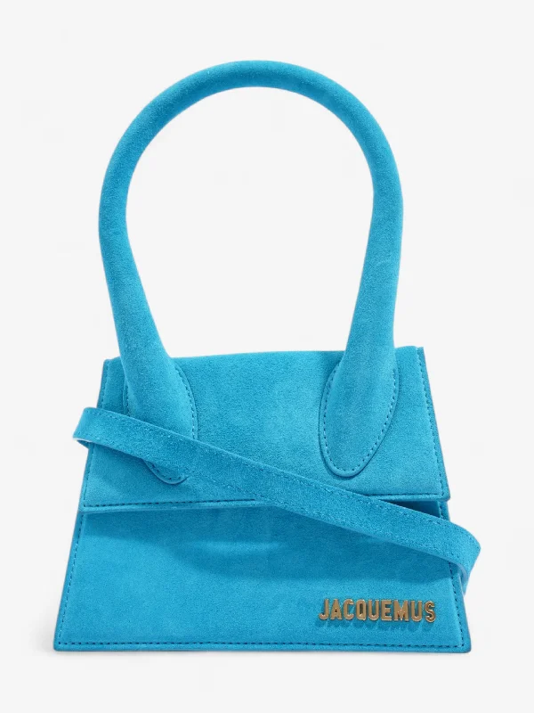 Valentine's Special Jacquemus Le Chiquito Moyen Blue Suede