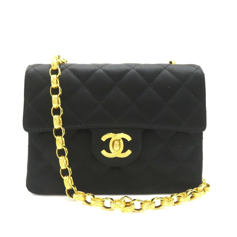 Vintage Bags For Retro And Classic Fashion Lovers Chanel Satin Mini Matelasse Shoulder Bag