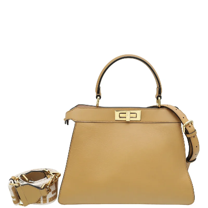 Style Upgrade Fendi Caramel ISeeU Peekaboo Medium Bag