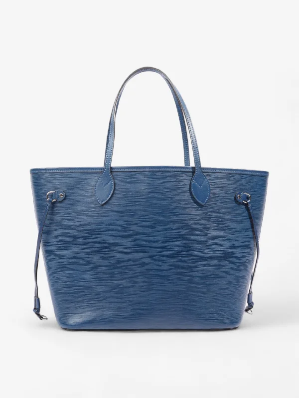 Comfortable Chic Louis Vuitton Neverfull MM Cobalt Blue Epi Leather