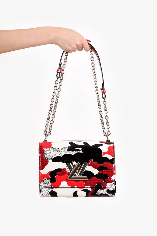 Boutique Styles Louis Vuitton 2017 Red/Black Waves 'Twist' Chain Bag