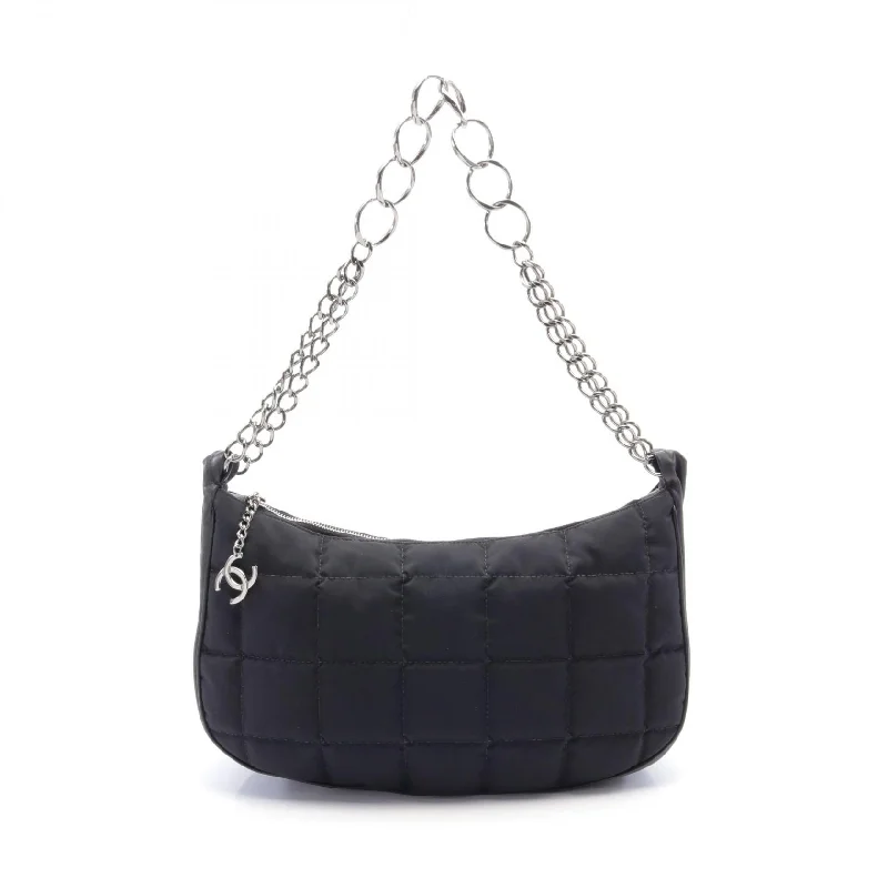 Hurry Before It's Gone Chanel Nylon Leather Chocolate Bar Shoulder Bag