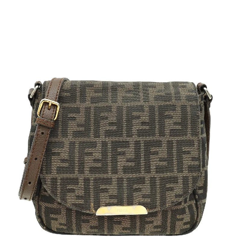 Special Offers, Don't Miss Fendi Bicolor Zucca Vitello Artic Messenger Small Bag
