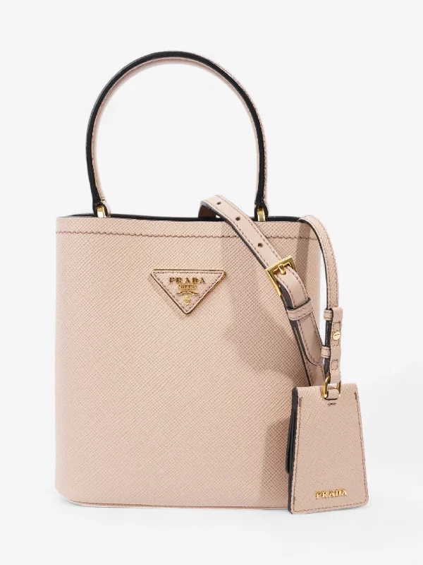 Bags For Personalized Gifts Prada Pannier Nude Beige Saffiano Leather Small