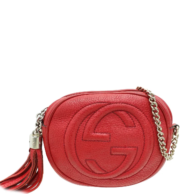 New Styles Just In Gucci Red Soho Tassel Chain Mini Bag