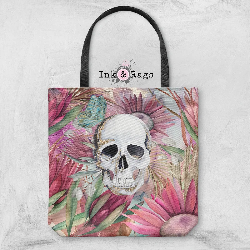 Style Redefined Sugarbush Butterfly Skull Casual Tote