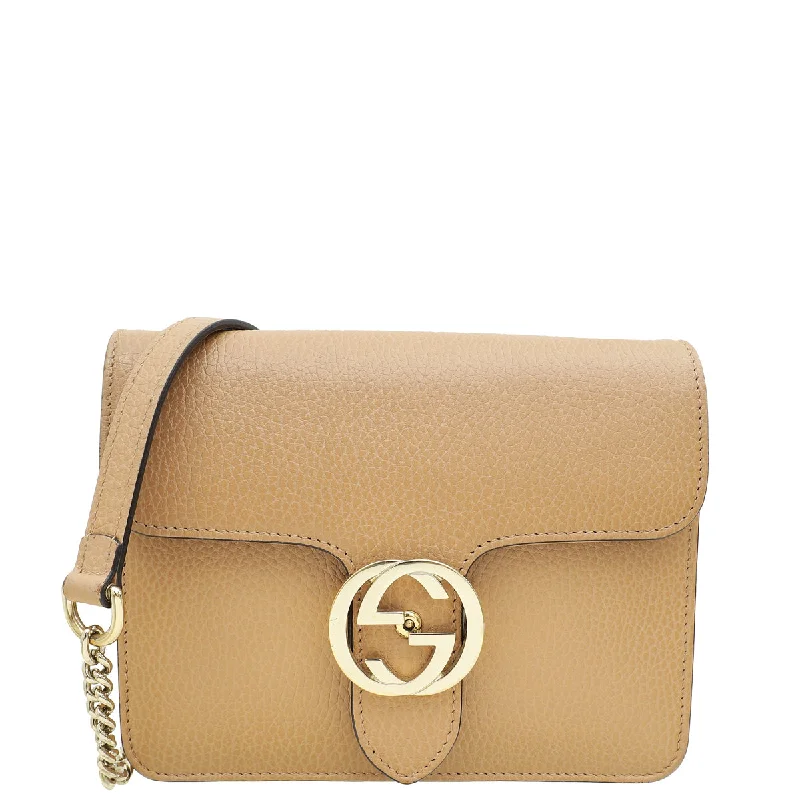 Exclusive Discounts Gucci Tan Interlocking G Small Chain Bag