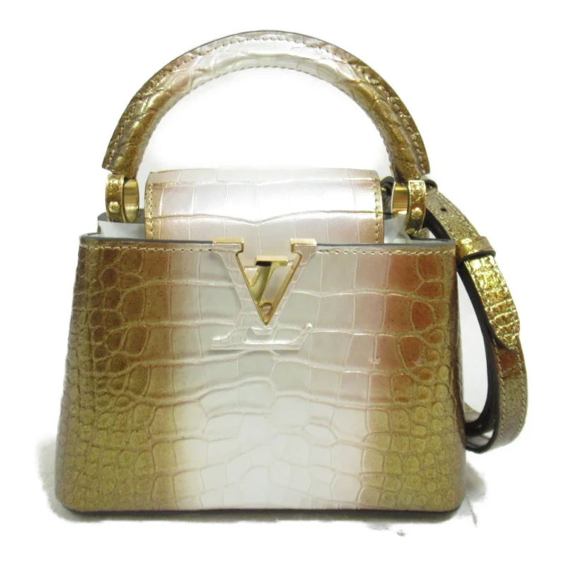 Bags With Discounts Louis Vuitton Capucines Mini Leather Shoulder Bag N98156