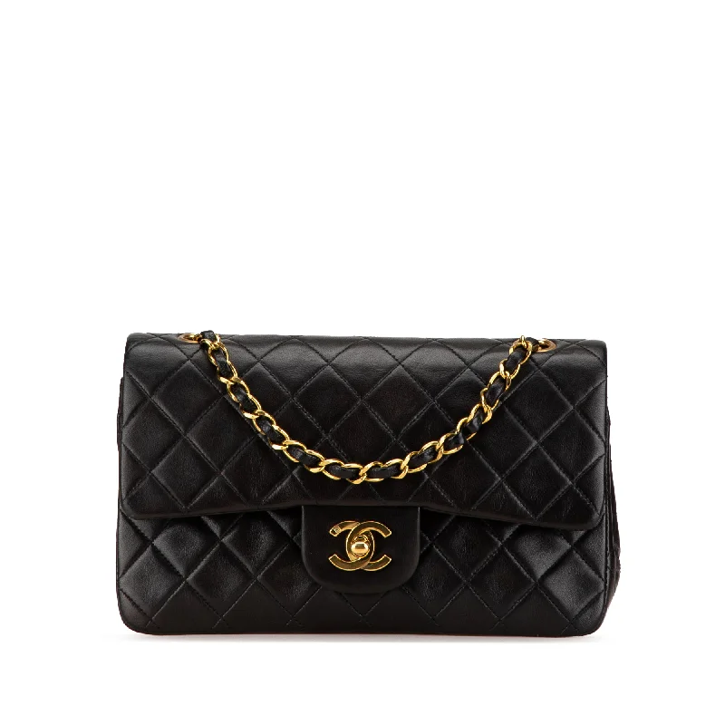 Best-Sellers Black Chanel Small Classic Lambskin Double Flap Shoulder Bag