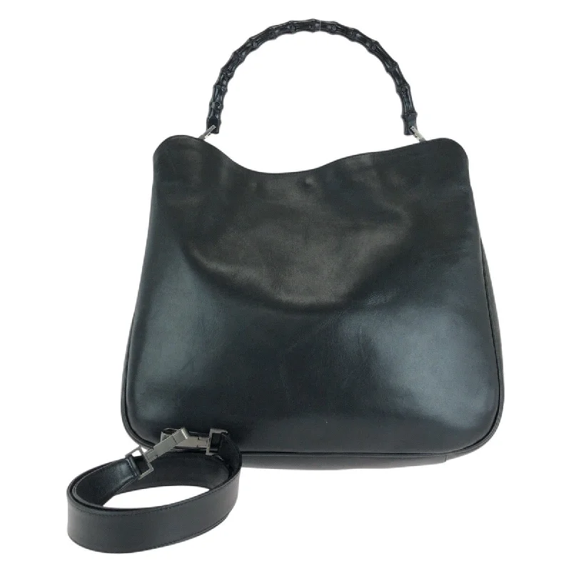 Trend Forward Threads Gucci Bamboo Leather Shoulder Bag