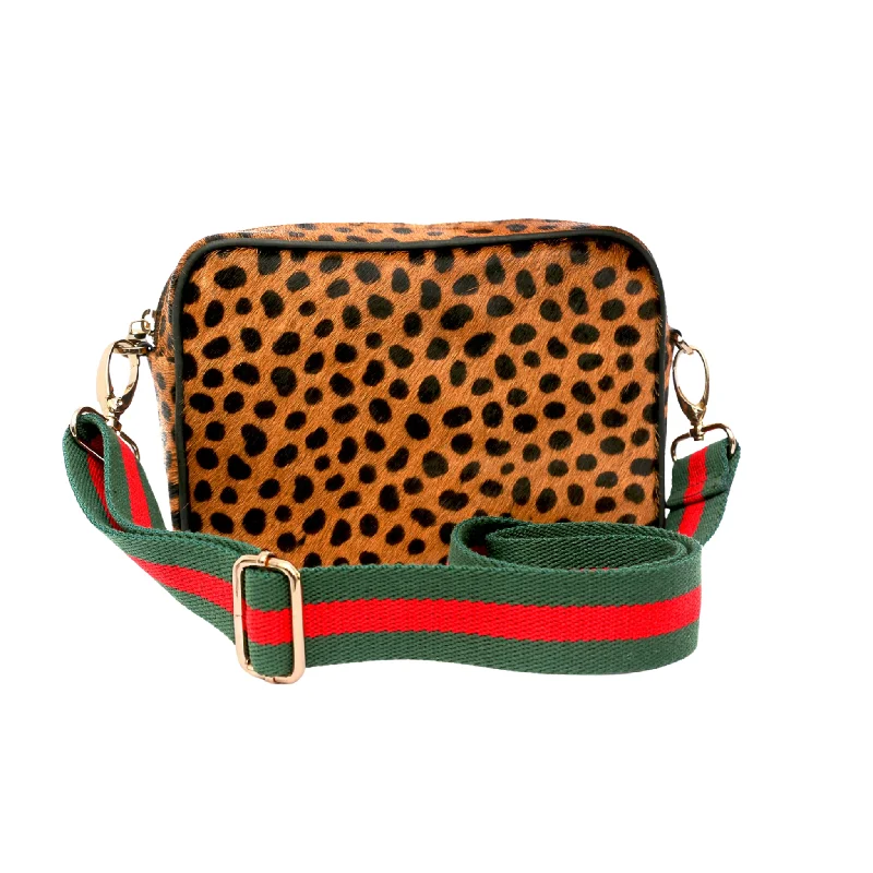 Bags For Playful And Chic Styles Leopard Leather Camera Bag