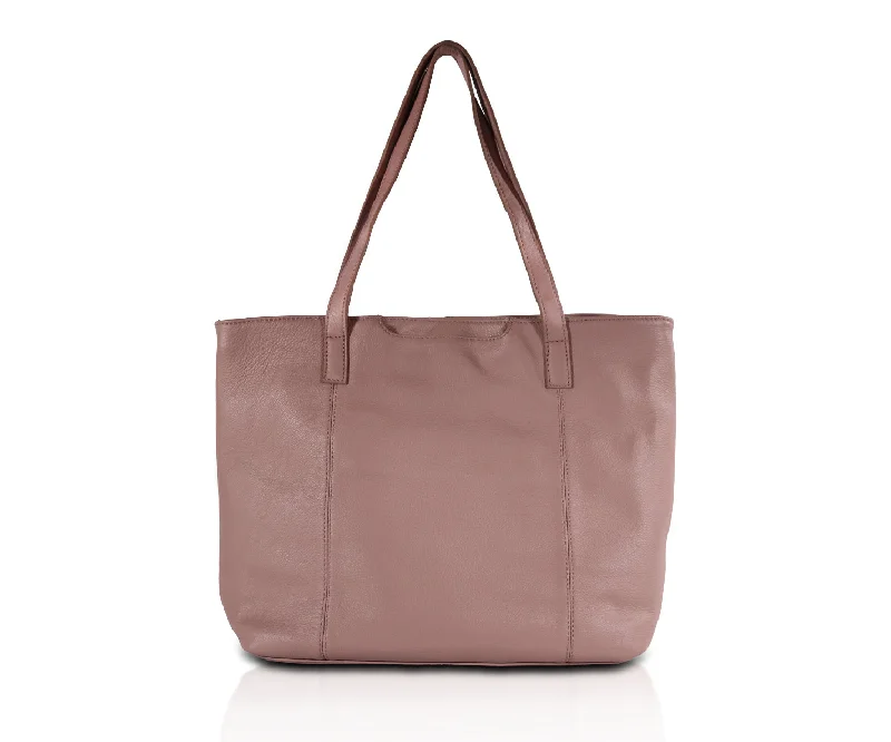 Bags For Urban And Trendy Looks Leather NDM Tote Bags -Beige