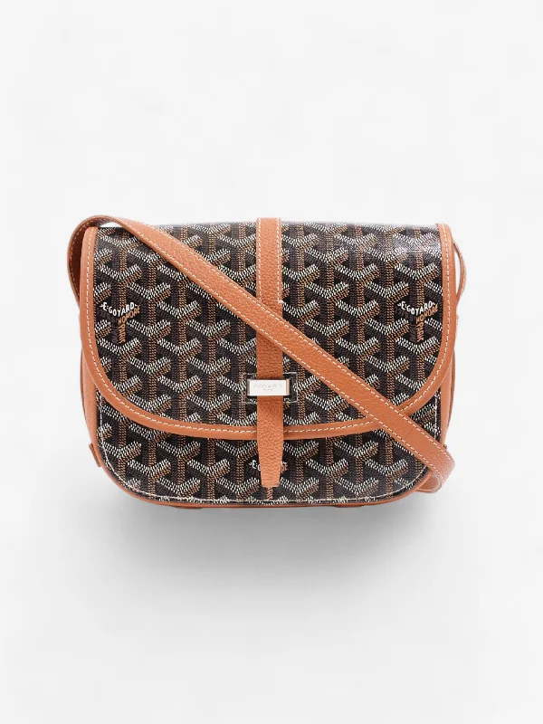 Bag For Modern Fashion Goyard Belvedere Black / Tan Canvas PM