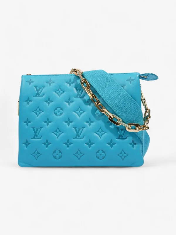 Affordable Bags For Budget Shoppers Louis Vuitton Coussin Turquoise  Lambskin Leather PM