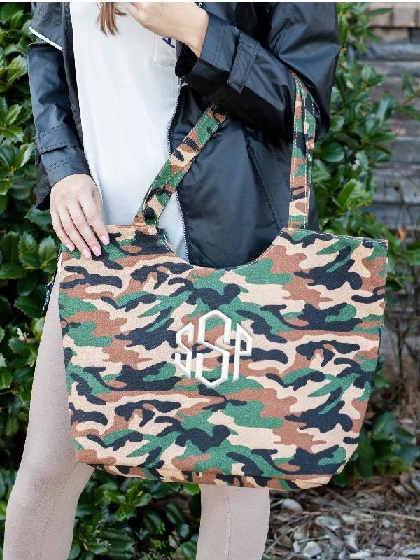 Get The Latest Trends On The Hunt Camo Tote Bag