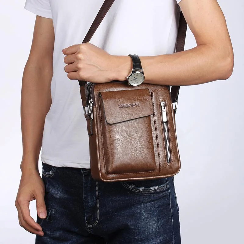 Classic Modern Offers Men’s Shoulder Bag - Brown (8602)