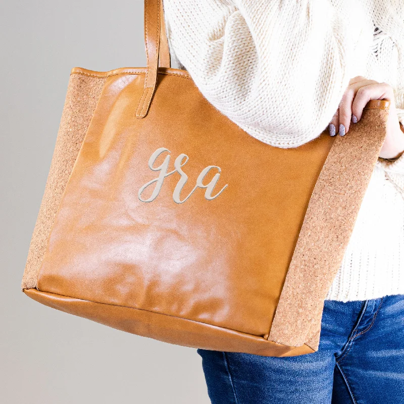Romantic Chic Deals Pop The Cork Leatherette Tote