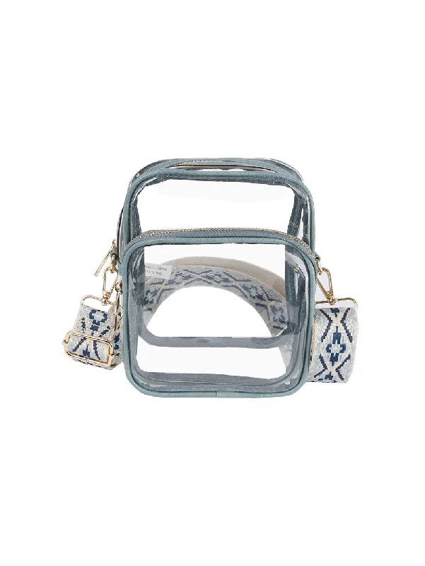 The Latest Trends Guitar Strap Clear Crossbody Sling