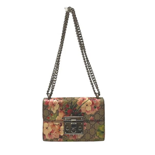 Luxury Bags On Sale Gucci GG Supreme Flora Chain Shoulder Bag