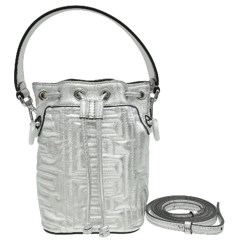Big Discounts Fendi Metallic Silver x Marc Jacobs Mon Tresor Bag