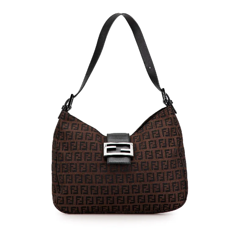 Edgy Fashion Deals Fendi Zucchino Canvas Shoulder Bag (SHG-XMKqeE)