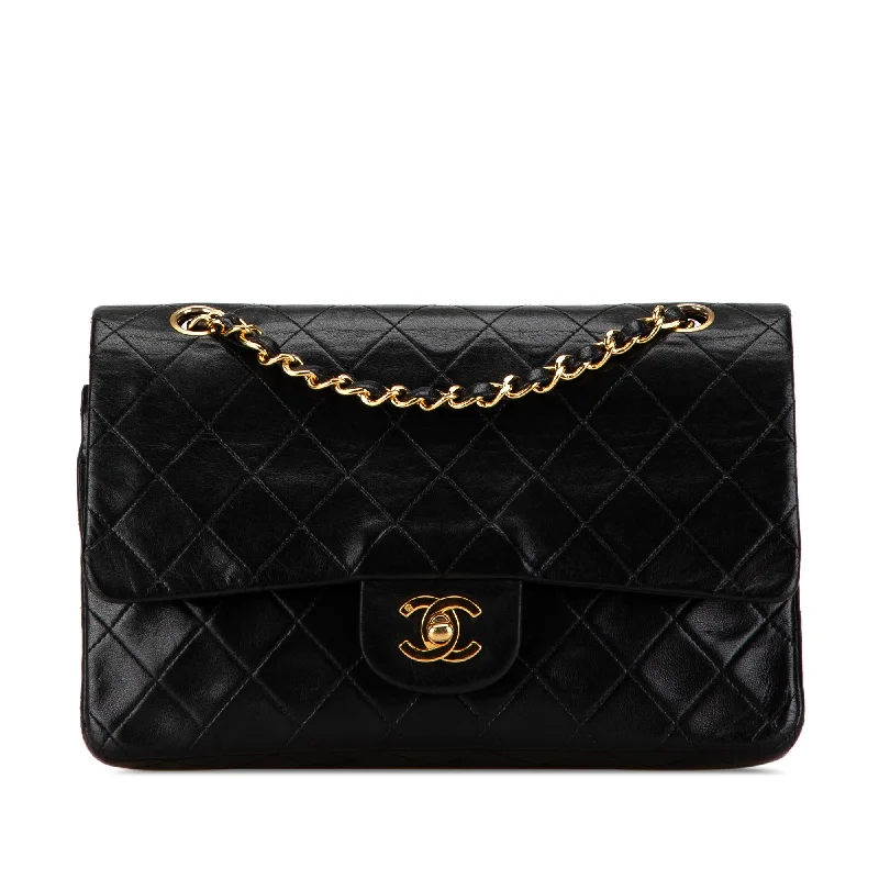 Seasonal Clearance Bags For Summer Black Chanel Medium Classic Lambskin Double Flap Shoulder Bag