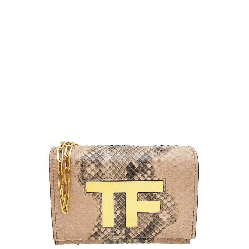 Limited Edition Tom Ford Blush Nude TF Flap Chain Crossbody Bag