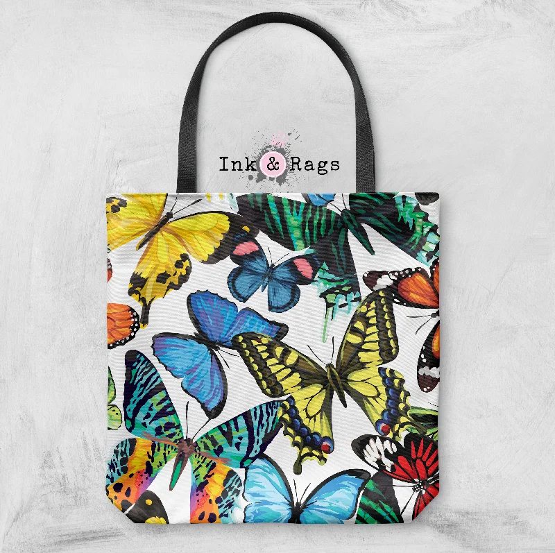 Swimwear Summer Blowout Technicolor Butterfly Casual Tote