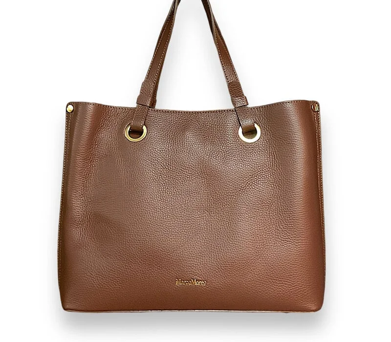 Get The Latest Trends Marco Moreo Tan Leather Tote